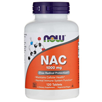 NAC (N-アセチル-システイン) 1000 mg フリーラジカルプロテクション 120 錠 ナウフーズ