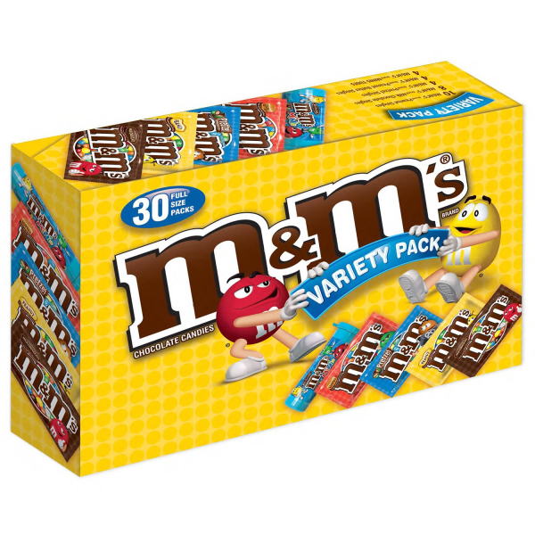 M&M’s チョコレートキャンディー・バラエティー 30袋入り - ウインドウを閉じる