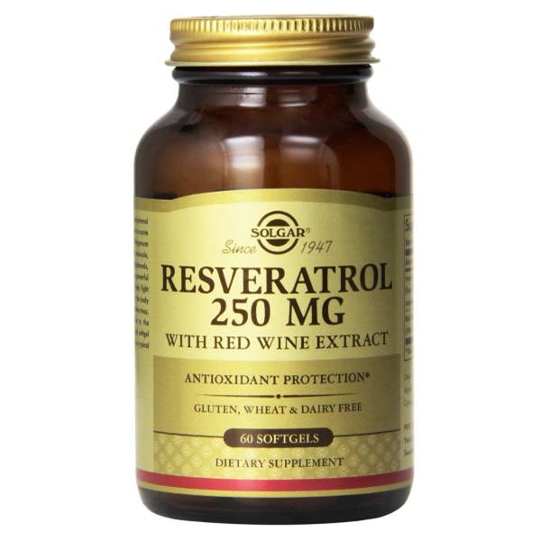 レスベラトロール レッドワイン エキストラクト 250 mg 60 ソフトジェル - ウインドウを閉じる