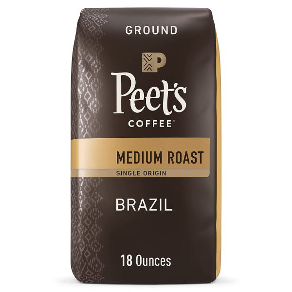 ピーツコーヒー・ブラジル・ミディアムロースト・グランドコーヒー 510g ( 18 oz) - ウインドウを閉じる