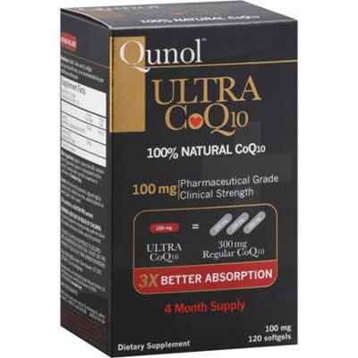 クノール・ウルトラ100％ナチュラル CoQ10 100 mg 120 ソフトジェル