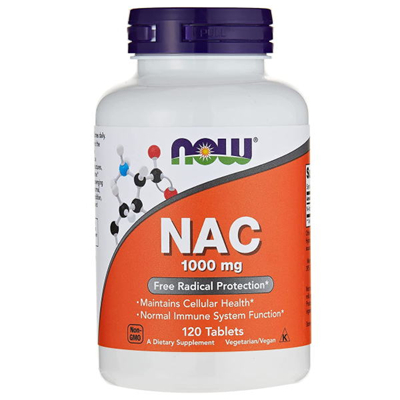 NAC (N-アセチル-システイン) 1000 mg フリーラジカルプロテクション 120 錠 ナウフーズ